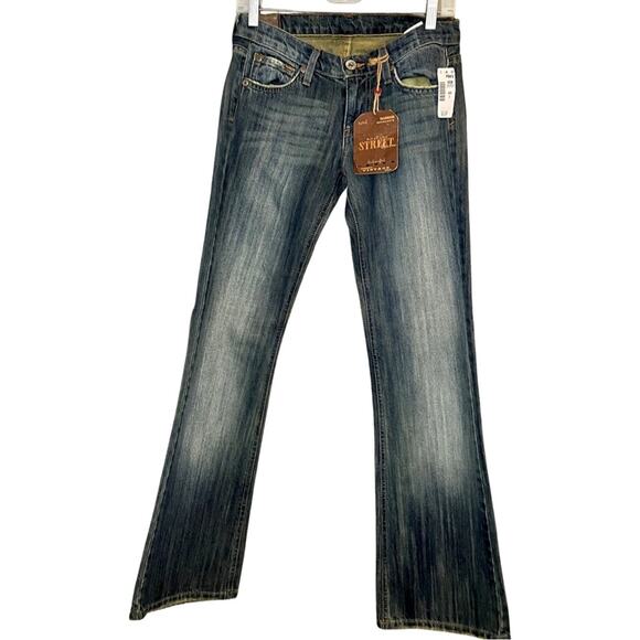 NWT Deadstock Vintage Y2K Street Denim Low Rise Bootcut Jeans 29” - Picture 1 of 16